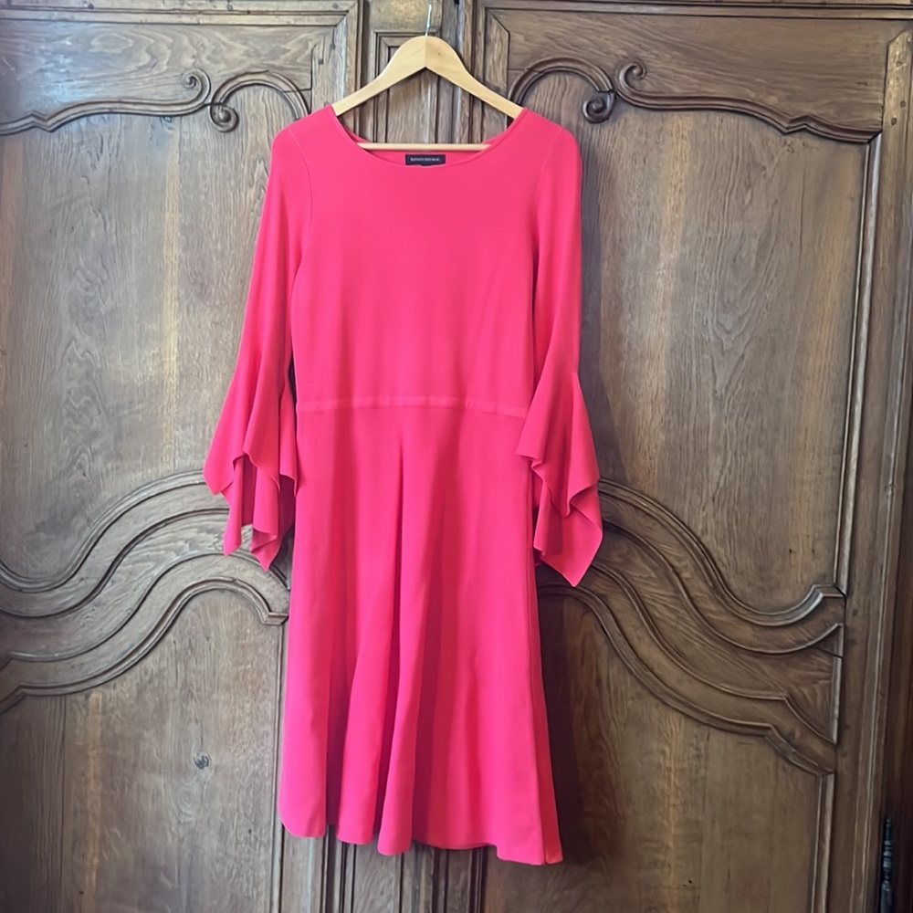 Banana Republic Pink Knit Handkerchief Sleeve Dress - Picture 6 of 15